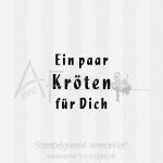 Ministempel - Ein paar Kröten ... | ø 3,0 cm