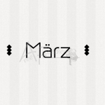 Textstempel - März