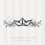 Motivstempel - Papierboot