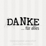 Textstempel - Danke für alles