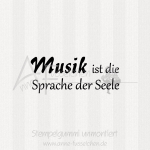 Textstempel - Musik ist ...