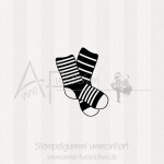 Ministempel - Socken 02 | ø 3,0 cm
