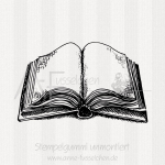 Motivstempel - Buch geöffnet 01