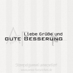 Textstempel - ... gute Besserung 03