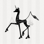 Motivstempel - Unicorn 01