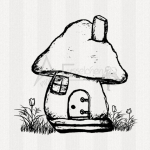 Motivstempel - Pilzhaus
