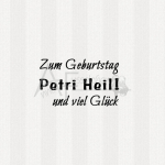 Textstempel - Petri Heil und viel ...