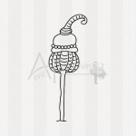 Motivstempel - Drollige Blume 01