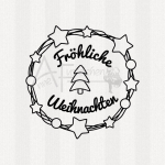 Textstempel - Fröhliche Weihnachten 01