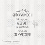 Textstempel - Herzlichen Glückwunsch!