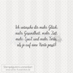Textstempel - Ich wünsche dir mehr ...