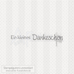 Textstempel - Ein kleines Dankeschön